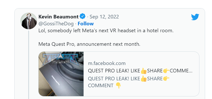 Meta Quest Pro VR Kulaklık Videosu Çevrimiçi Sızdırıldı!