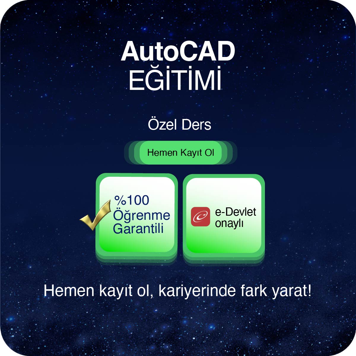 AutoCAD Eğitimi Özel Ders