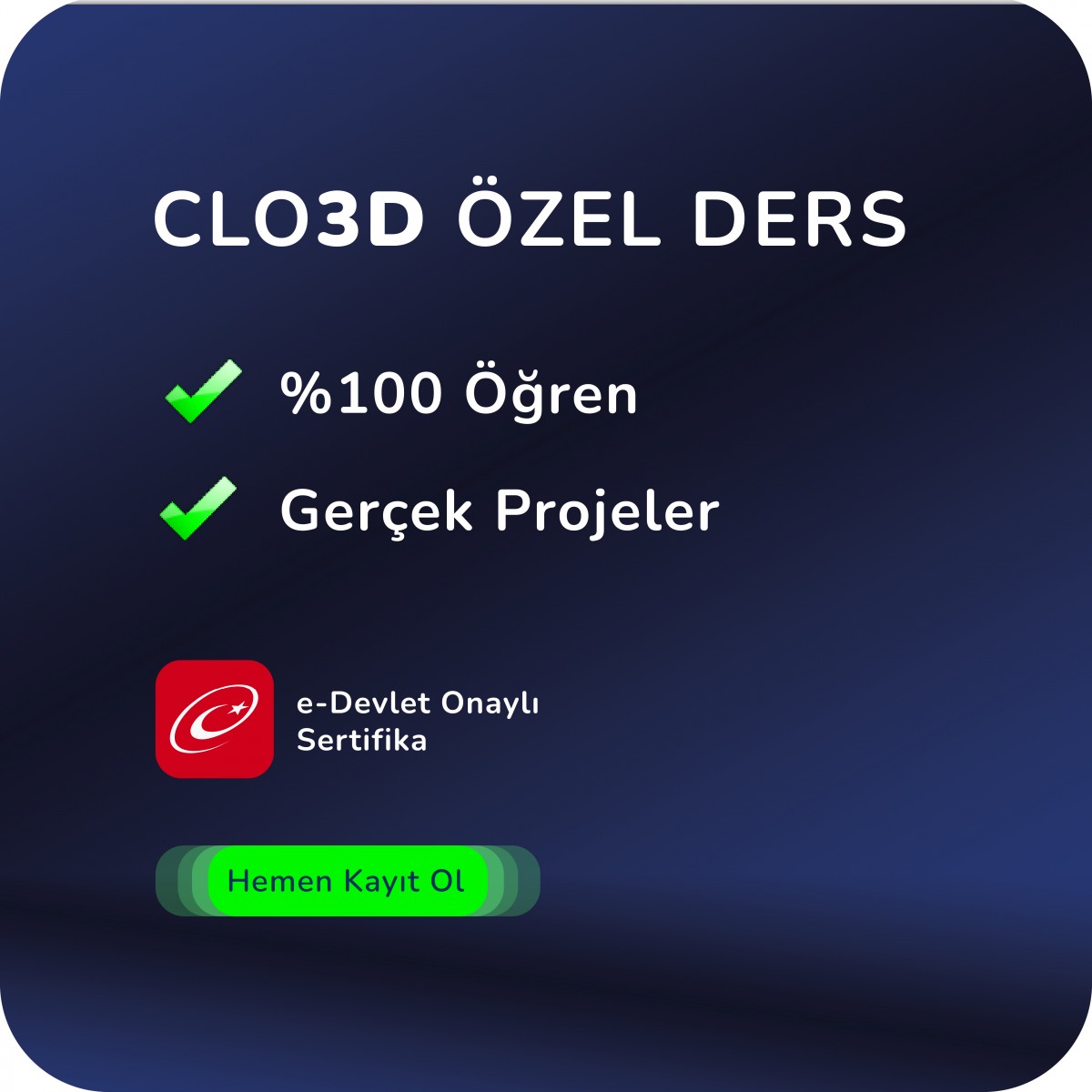 CLO3D Özel Ders 20 Saat
