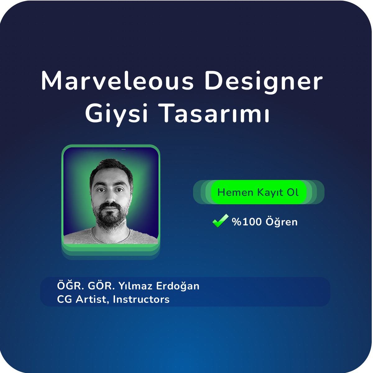 Marvelous Designer ile Giysi Tasarımı Yüz Yüze Eğitimi
