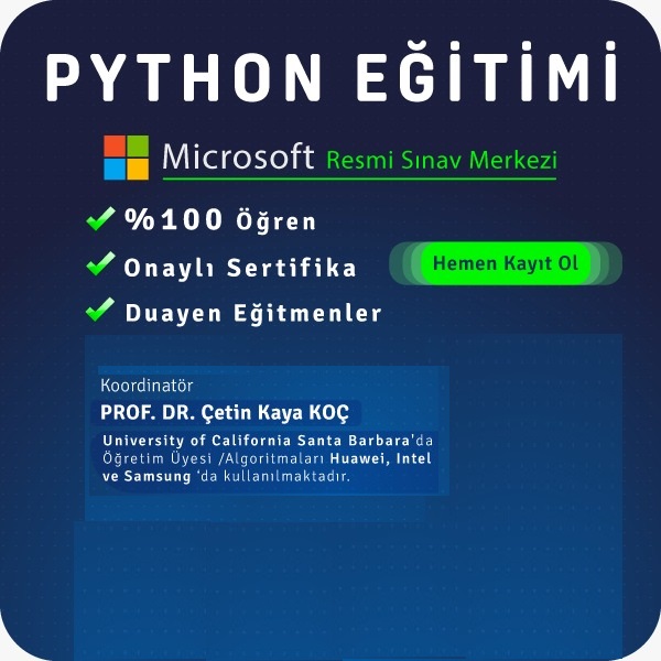 Python 50 saat özel eğitim Online / Canlı Eğitim