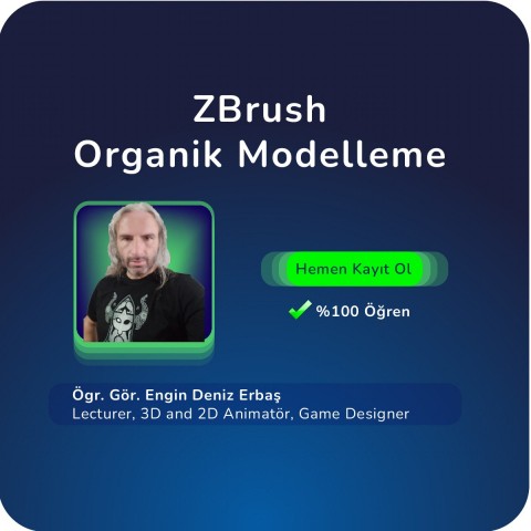 36 Saat Kapsamlı ZBrush Modelleme Eğitimi (Online)