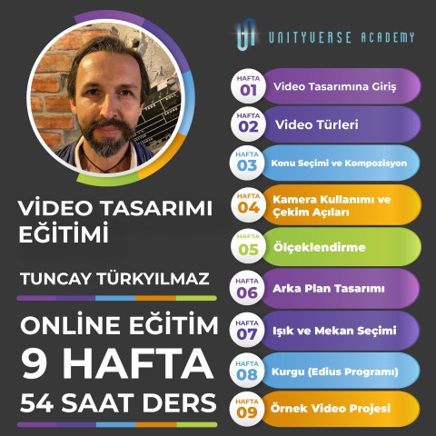 Video Tasarımı Çevrimiçi Eğitimi