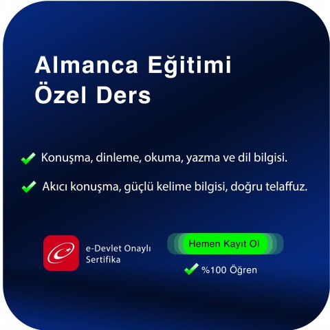 Almanca Eğitimi Özel Ders