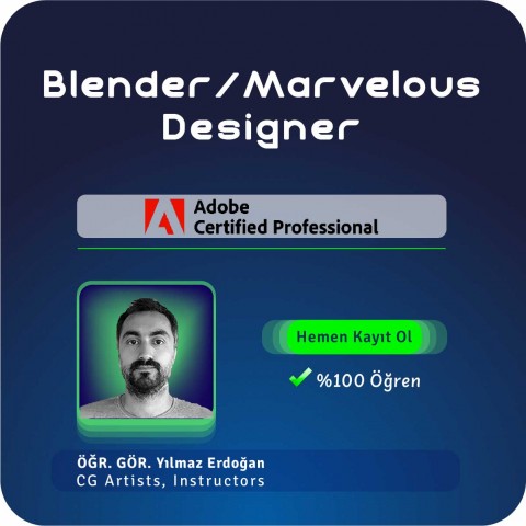 Blender ve Marvelous Designer Online(Canlı) Eğitimi