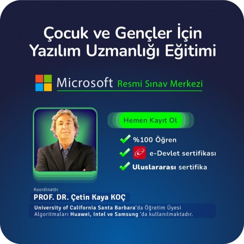 Çocuklar İçin Yazılım Uzmanlığı Eğitimi Canlı (Online)