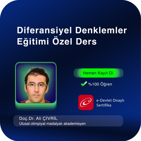Diferansiyel Denklemler Eğitimi Özel Ders