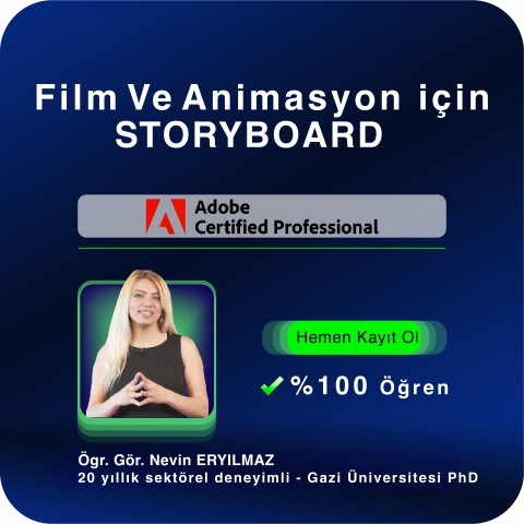 Film ve Animasyon için Storyboard Canlı (Online) Eğitimi