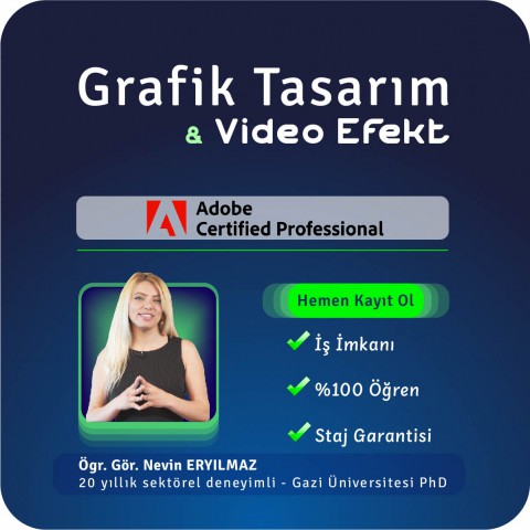 Grafik Tasarım ve Video Efekt Uzmanlığı Canlı (Online) Eğitimi