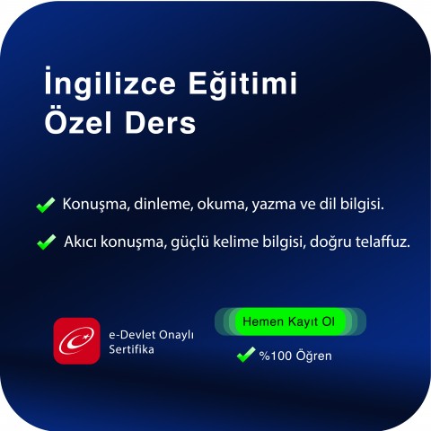 İngilizce Eğitimi Özel Ders
