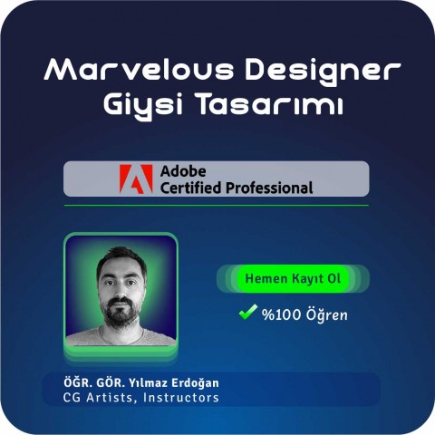 Marvelous Designer ile Giysi Tasarımı Yüz Yüze Eğitimi