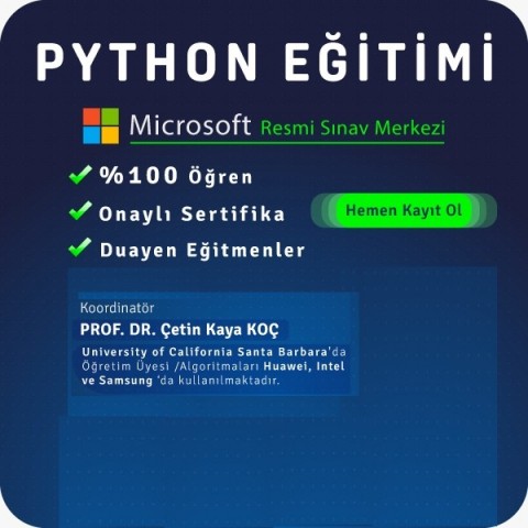 Python 50 saat özel eğitim Online / Canlı Eğitim