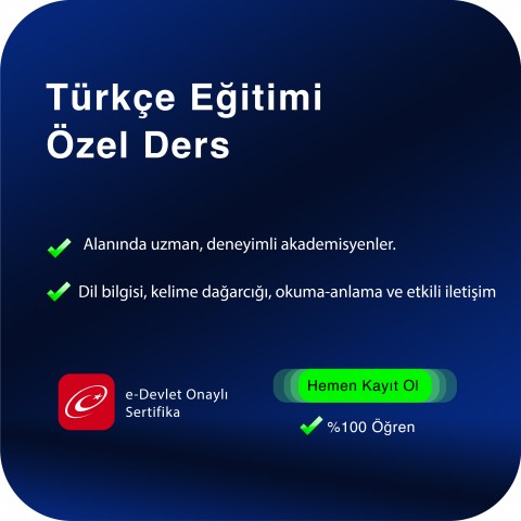 Türkçe Eğitimi Özel Ders