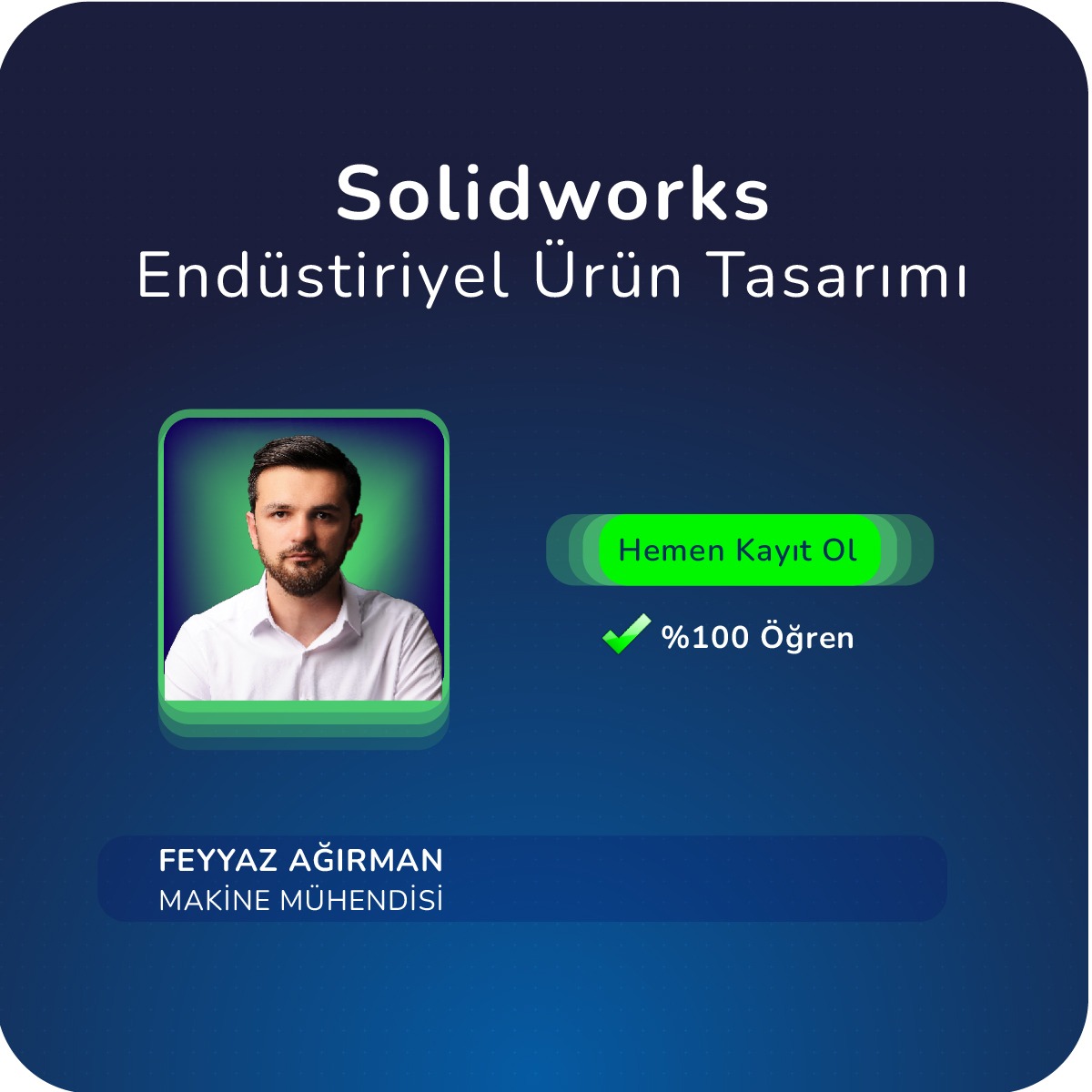 Solidworks ile Endüstriyel Ürün Tasarımı Yüz Yüze Eğitimi Solidworks ile Endüstriyel Ürün Tasarımı Yüz Yüze Eğitimi
