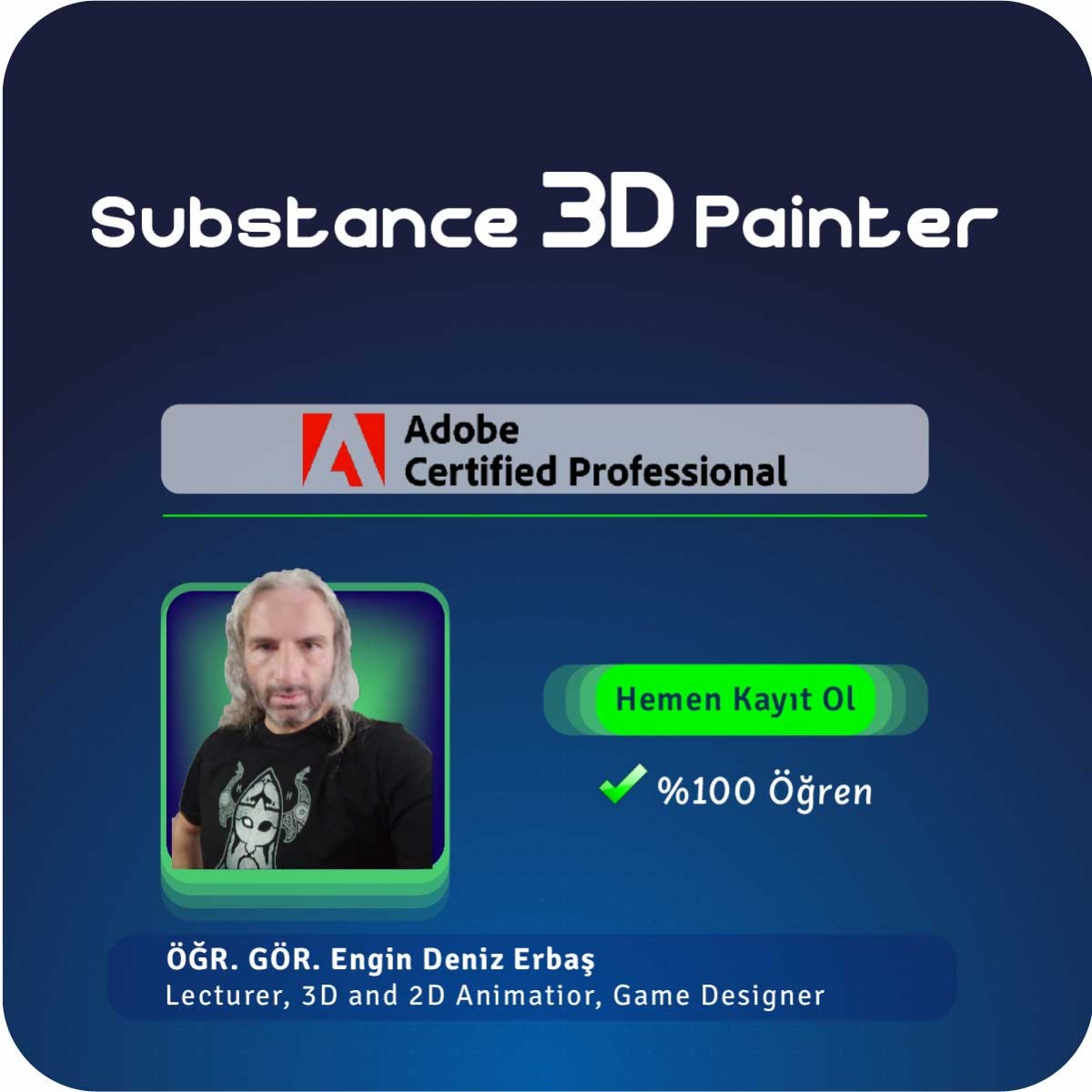 Substance 3D Painter Canlı (Online) 40 Saat Özel Ders Substance 3D Painter Canlı (Online) 40 Saat Özel Ders