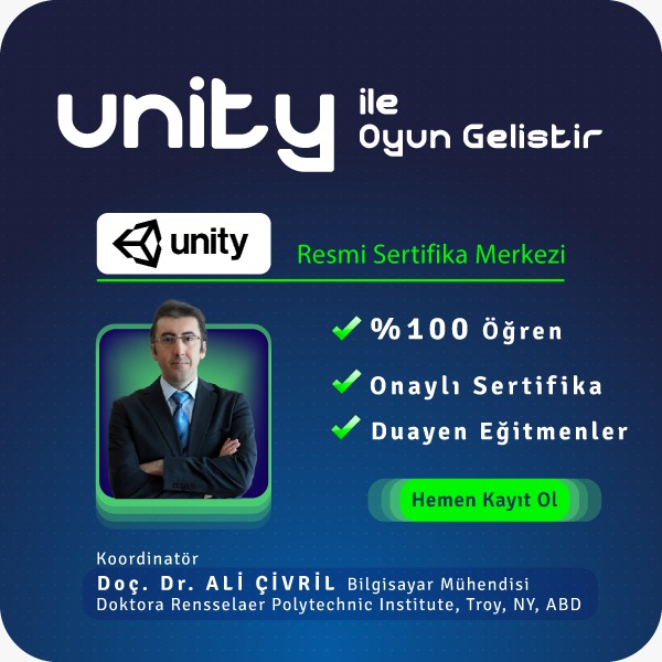 Unity ile Oyun Geliştirme Yüz Yüze Eğitimi