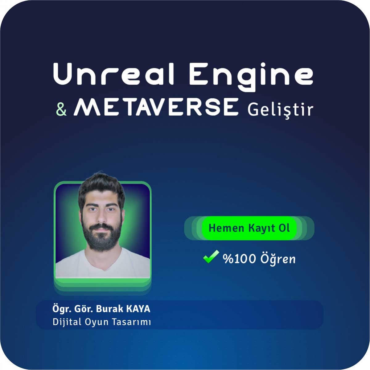 Unreal Engine ile Metaverse Geliştirme Online / Canlı Eğitim Unreal Engine ile Metaverse Geliştirme Online / Canlı Eğitim