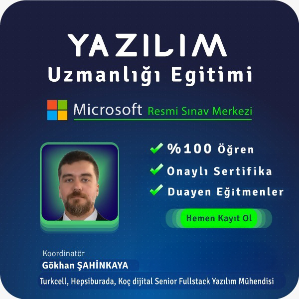 Yazılım Uzmanlığı Yüz Yüze Eğitim Yazılım Uzmanlığı Yüz Yüze Eğitim