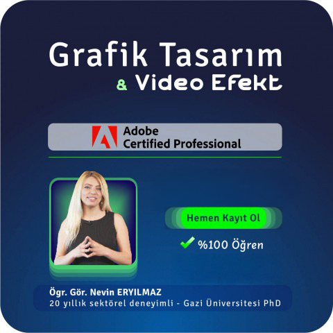 Grafik Tasarım ve Video Efekt Uzmanlığı (Yüz Yüze) Eğitimi 4 ay