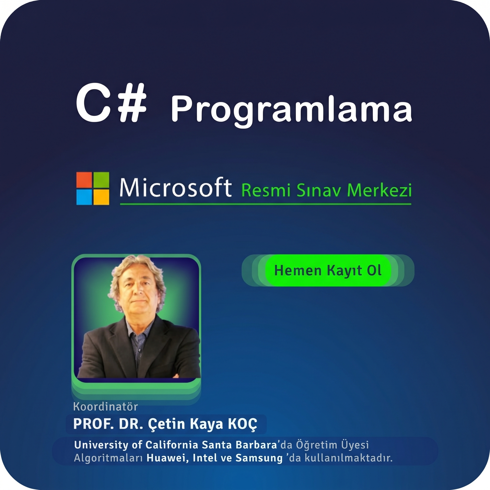 C# (C Sharp) Programlama Özel Ders – Birebir Yüz Yüze