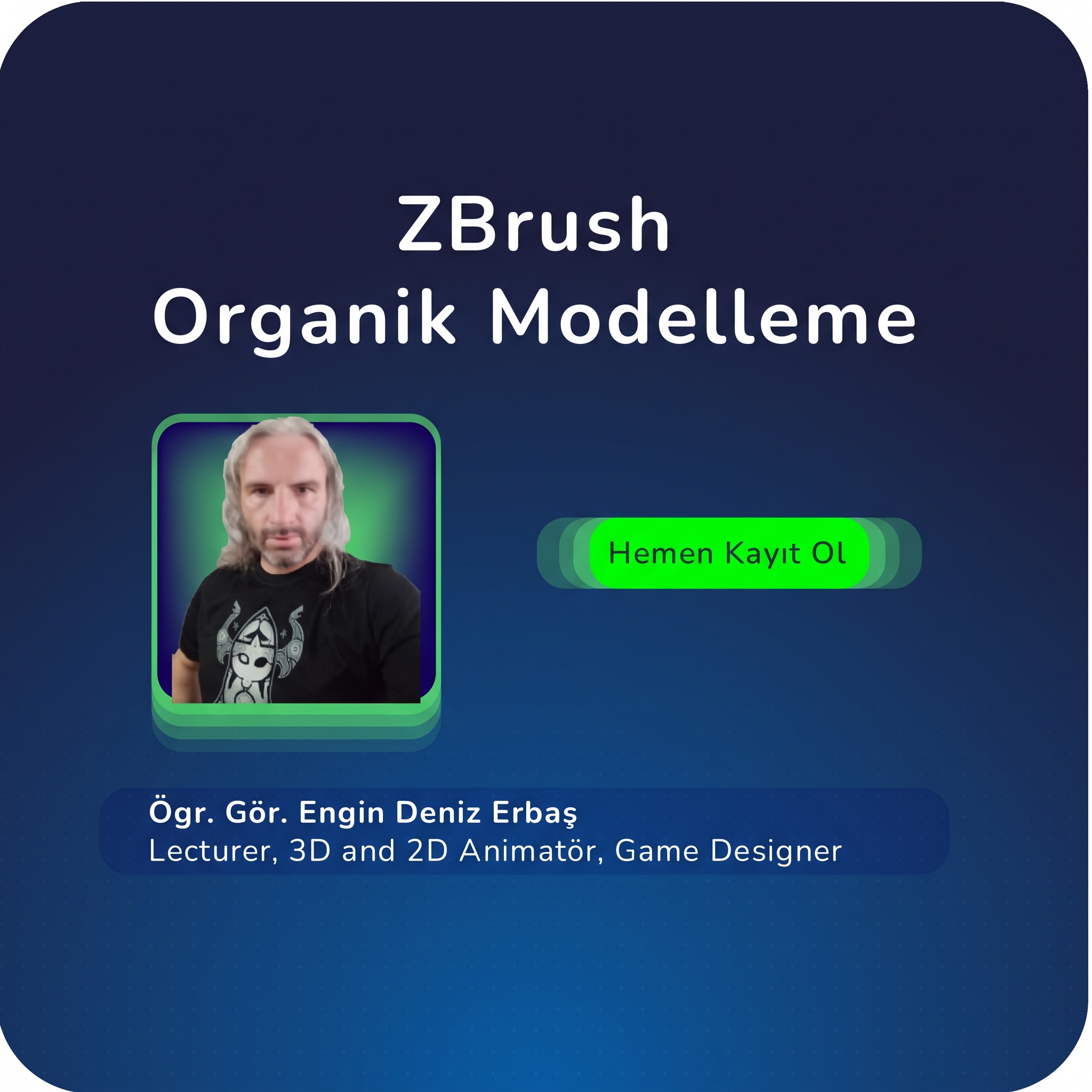 ZBrush ile Organik Modelleme Canlı (Yüz Yüze) Özel Ders 30 SAAT