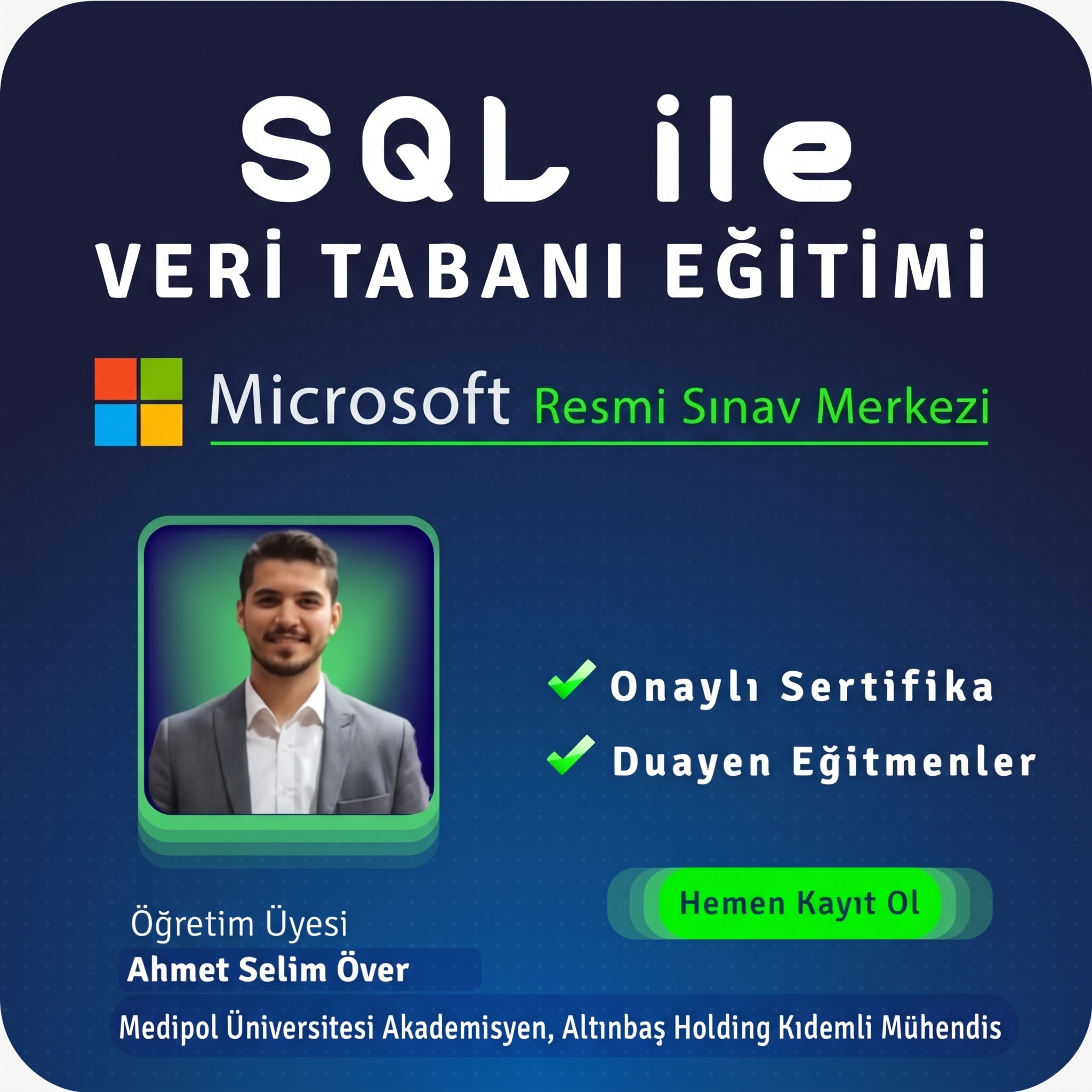 SQL Veritabanı Yönetimi Özel Ders – 20 Saat Birebir Online