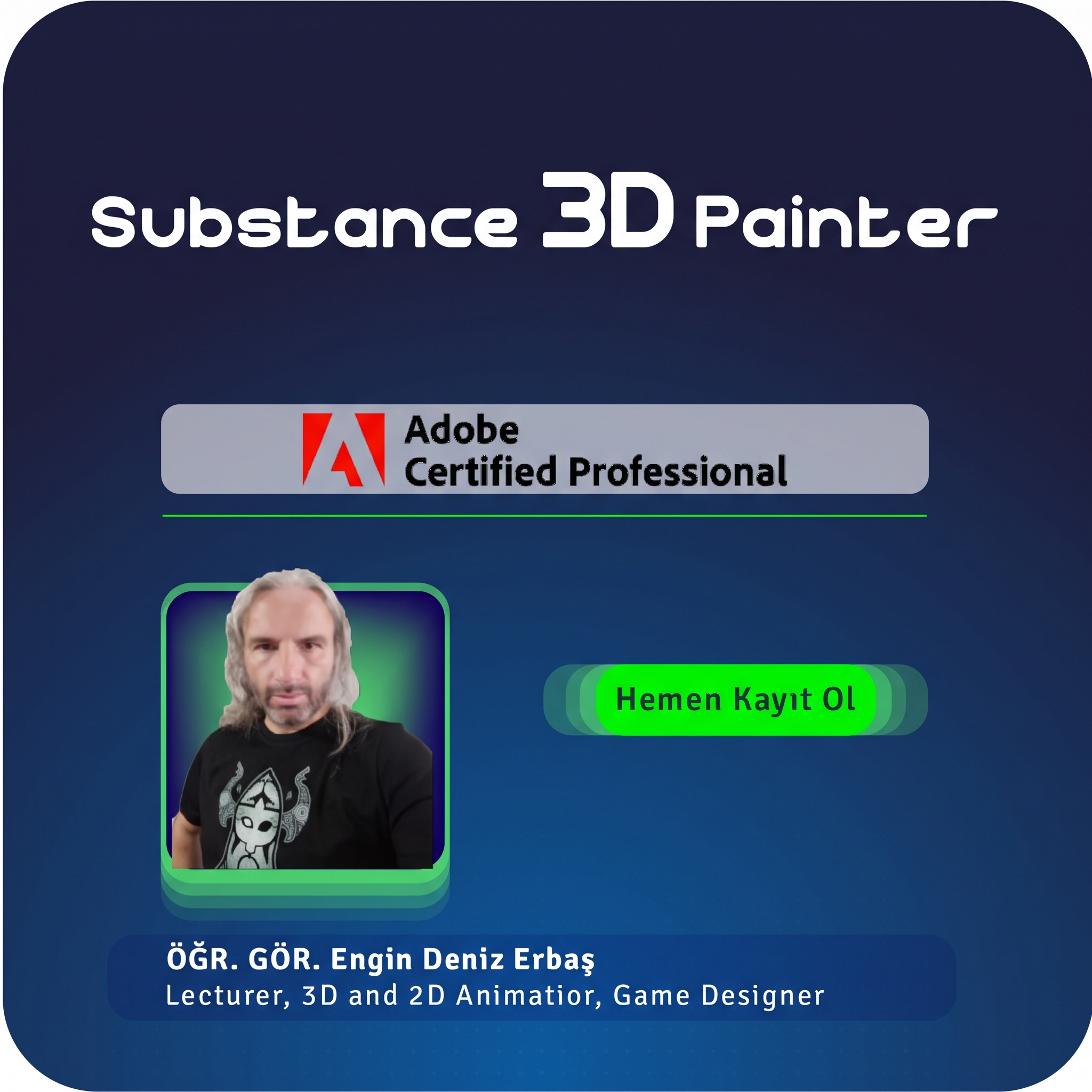Substance 3D Painter Özel Ders – 40 Saat Birebir Online (PBR Doku Kaplama)