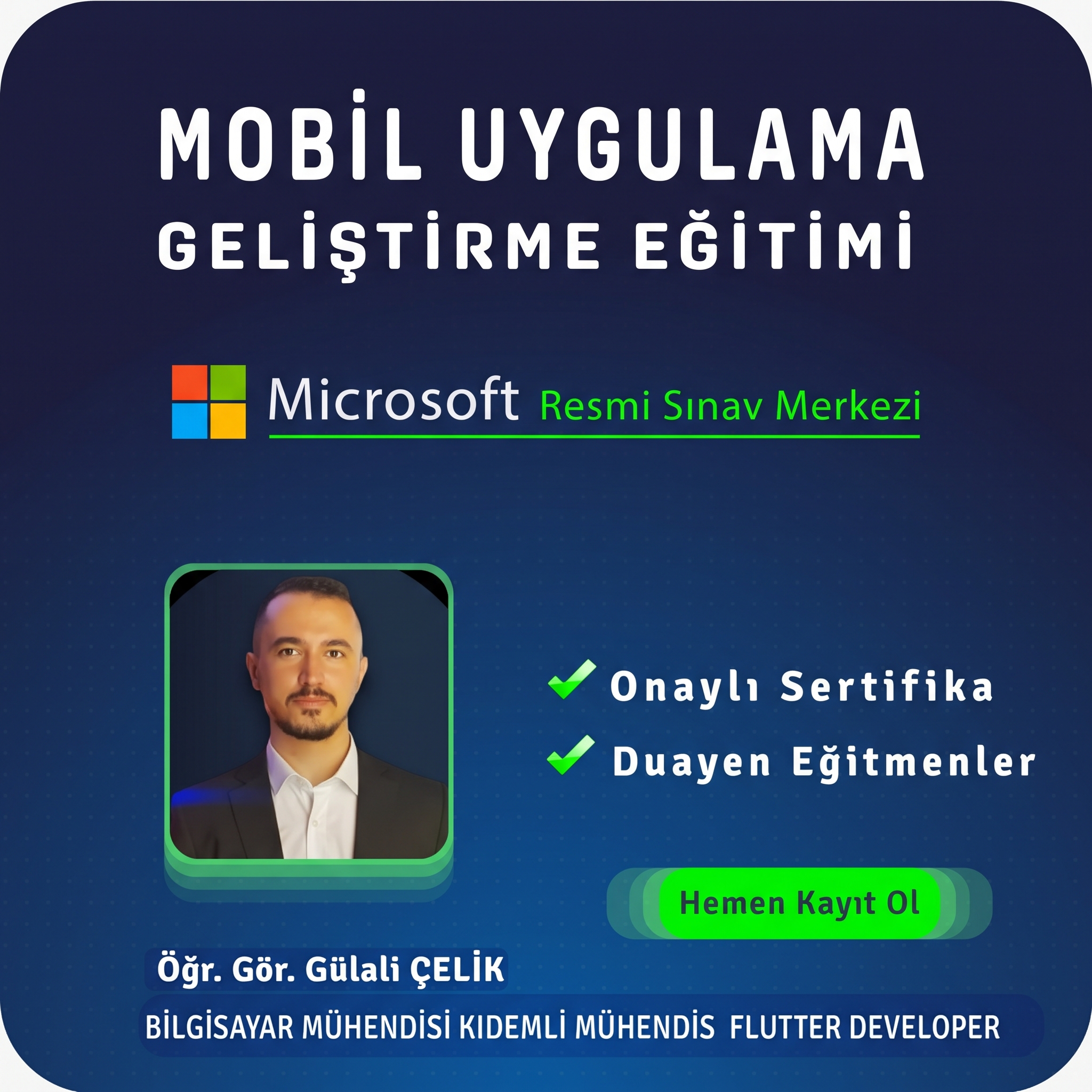 Flutter Mobil Uygulama Geliştirme Özel Ders – 40 Saat Online