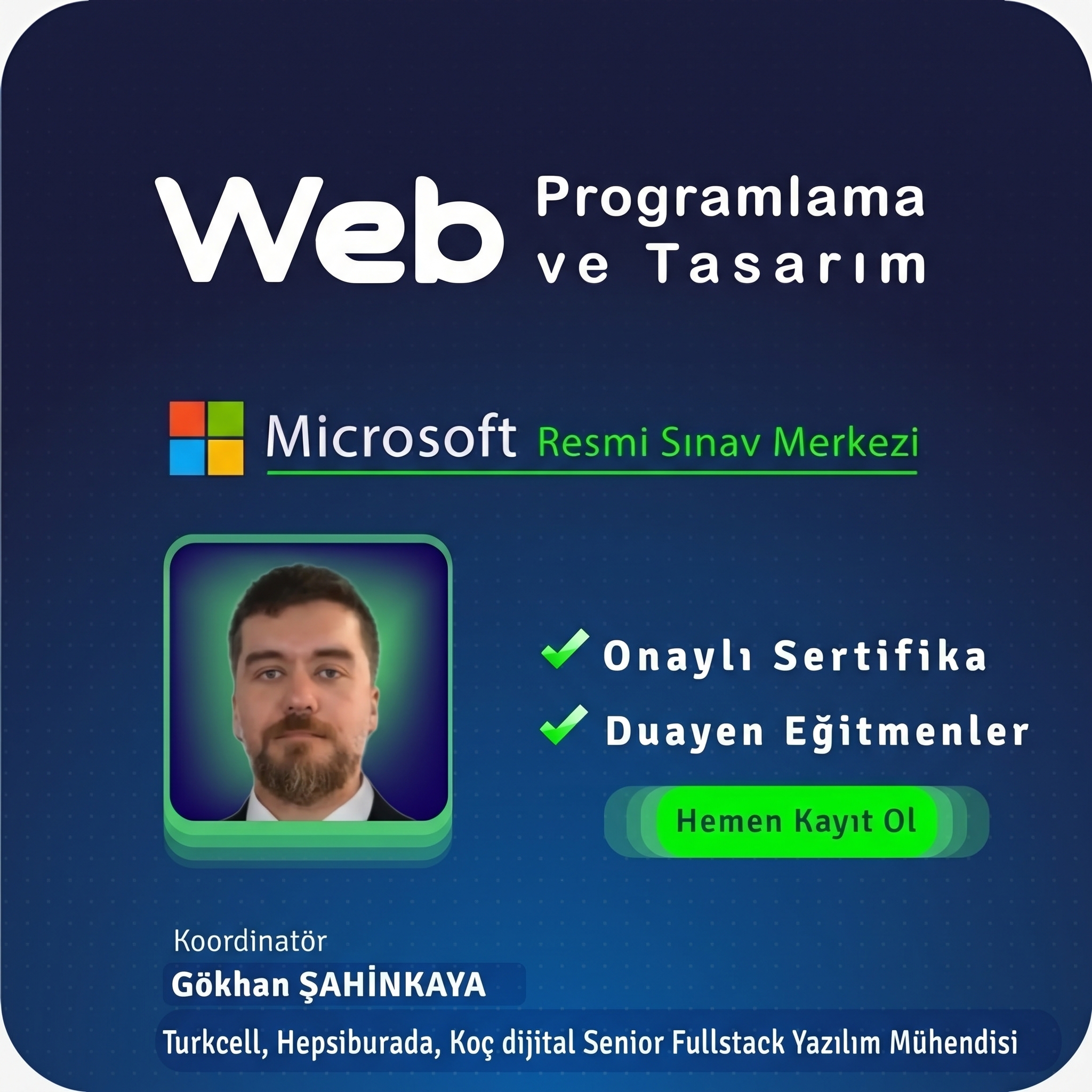 20 Saat Yüz Yüze Web Tasarım ve Kodlama Özel Ders Eğitimi