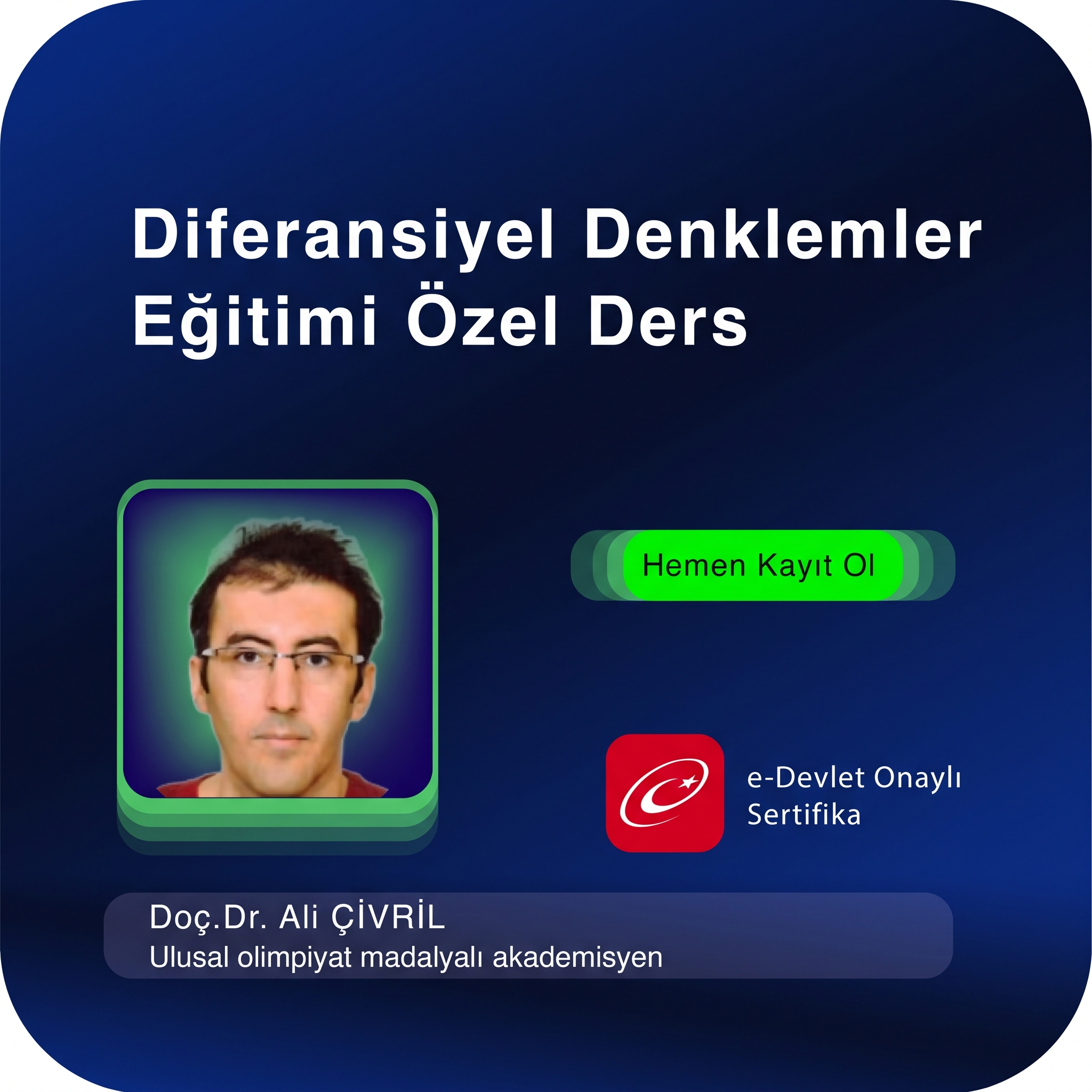 Diferansiyel Denklemler Eğitimi Özel Ders
