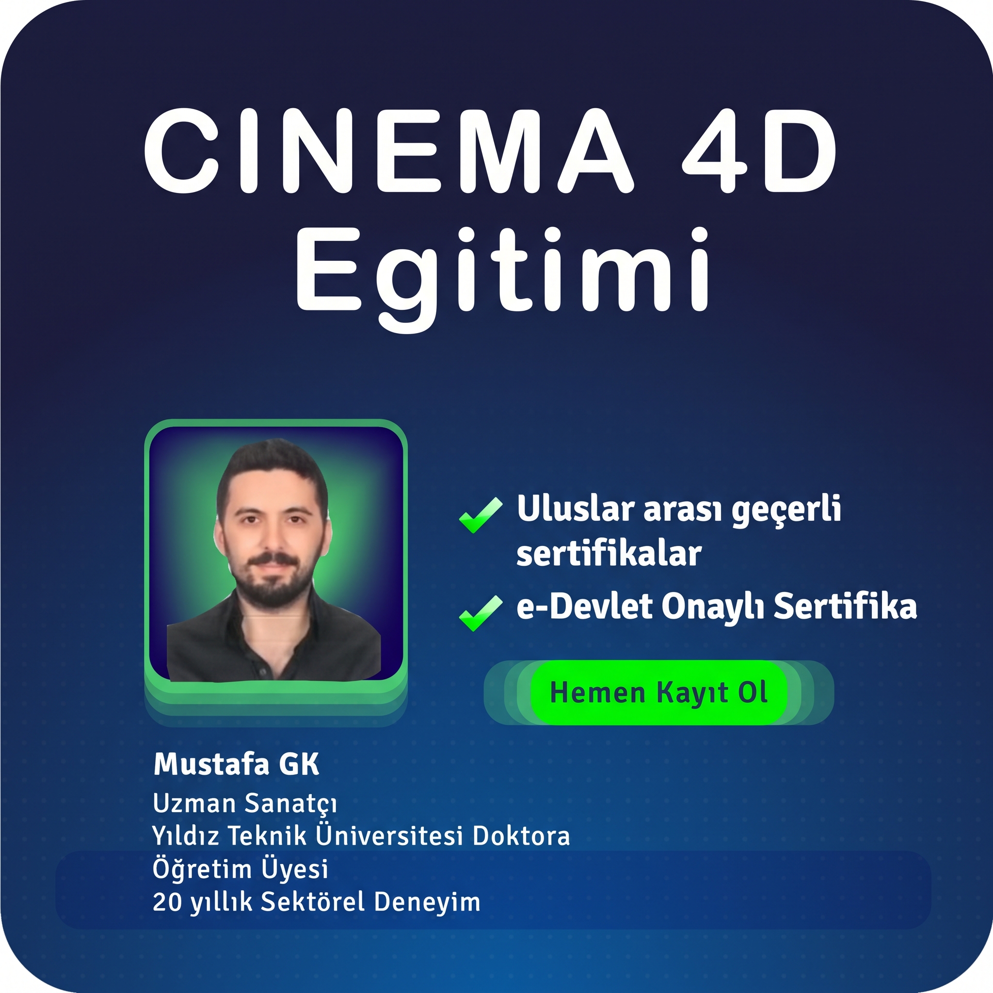 Cinema 4D Özel Ders – Birebir Online (3D Motion & Render)